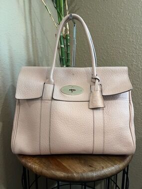 MULBERRY POWDER ROSE GRAINED LEATHER BAYSWATER